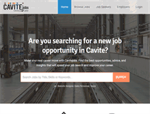 Tablet Screenshot of cavitejobs.com